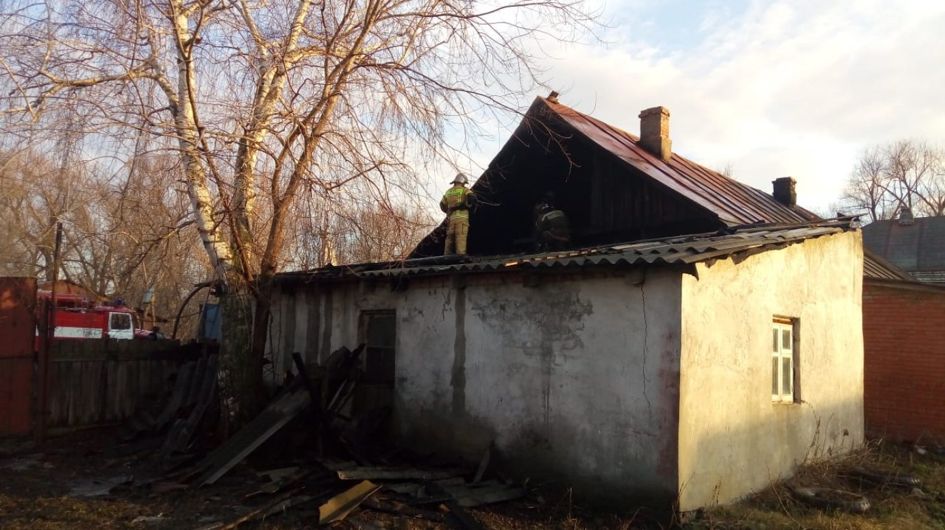 В сердобской ветлечебнице на улице Пушкина вспыхнул пожар