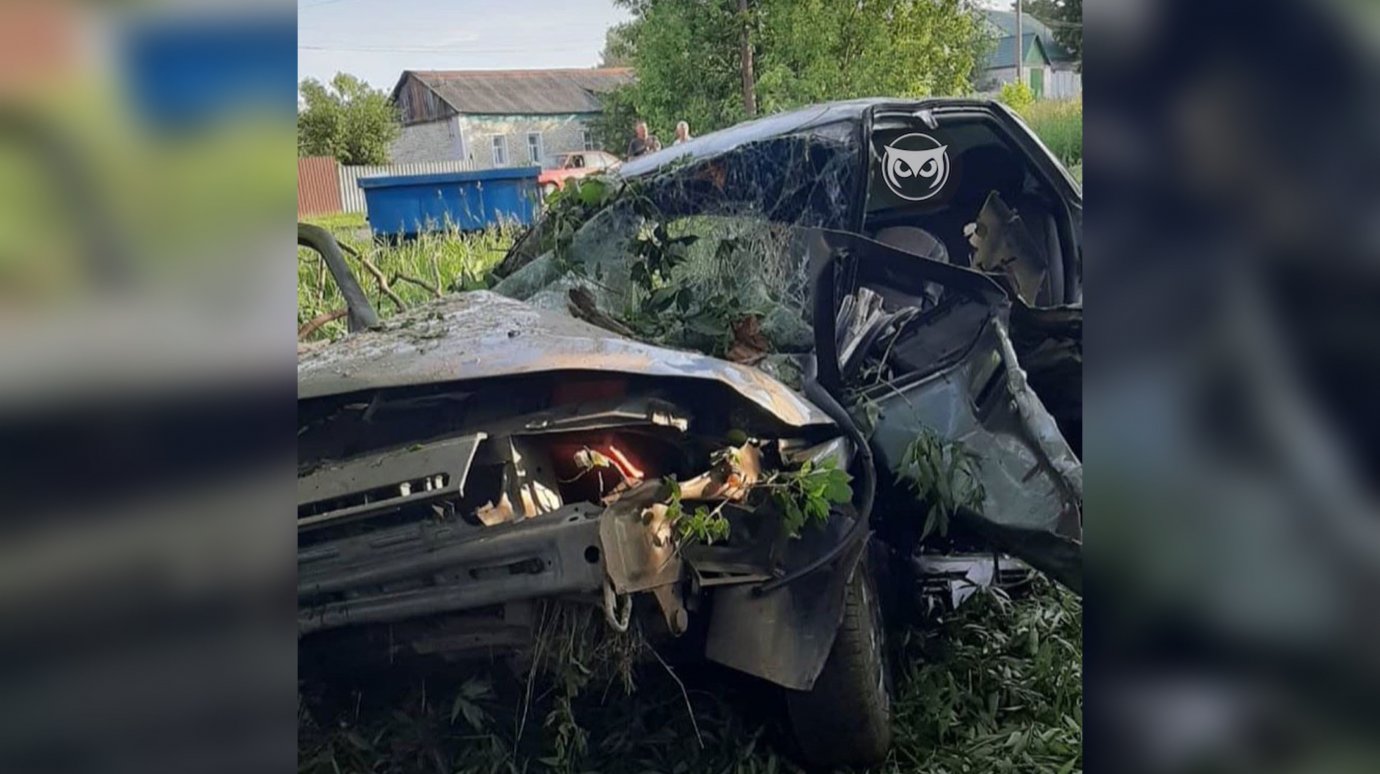 В Пензенской области молодого водителя достали из разбитого авто