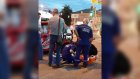 Доставщик пиццы нарушил ПДД и попал в аварию в центре Пензы