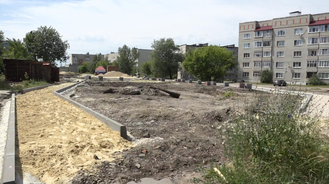 Благоустройство нового сквера в Кузнецке закончат в августе