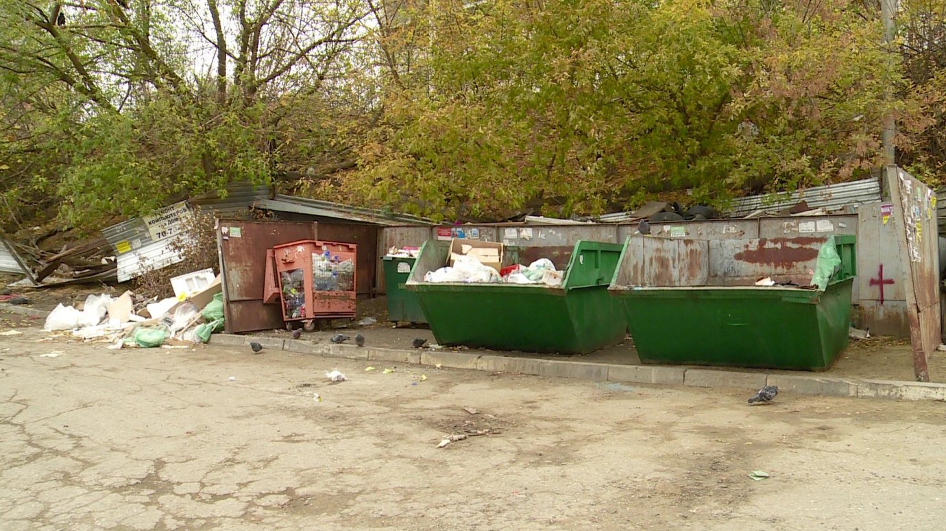 На улице Кижеватова коммунальщики не успевают вывозить отходы
