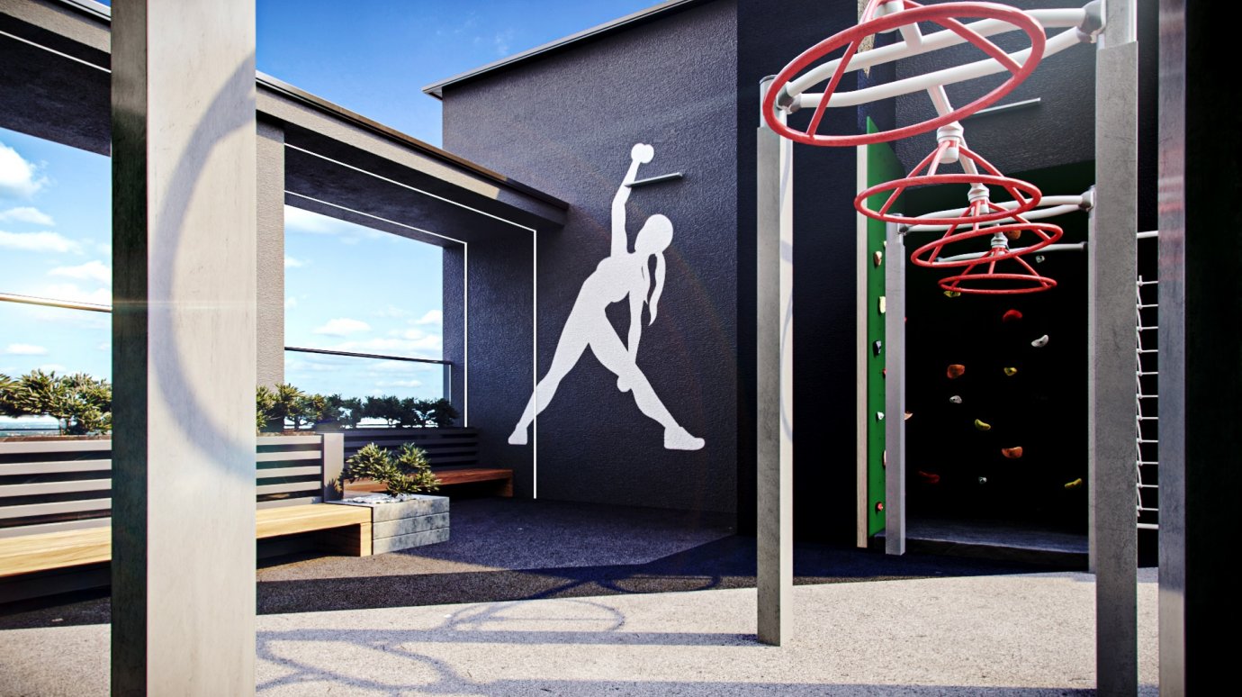 На крышах ЖК «Парк Рояль» появятся площадки для игр, спорта и отдыха