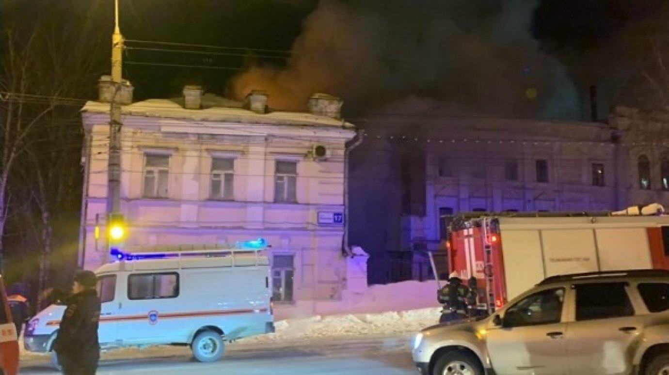 В Пензе в военном госпитале на улице Кирова случился пожар
