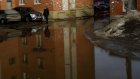 В Пензе двор на улице Луначарского превратился в водоем