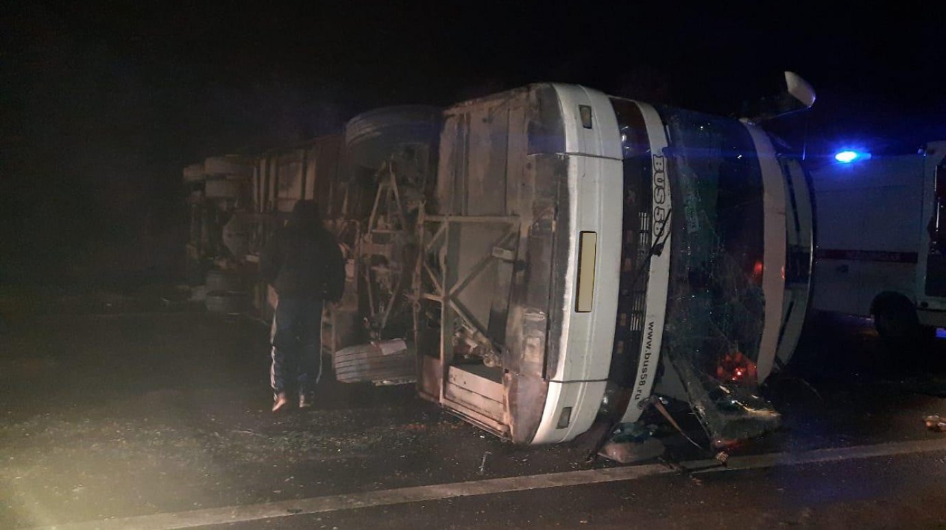 ГИБДД ищет свидетелей аварии с автобусом Москва - Пенза