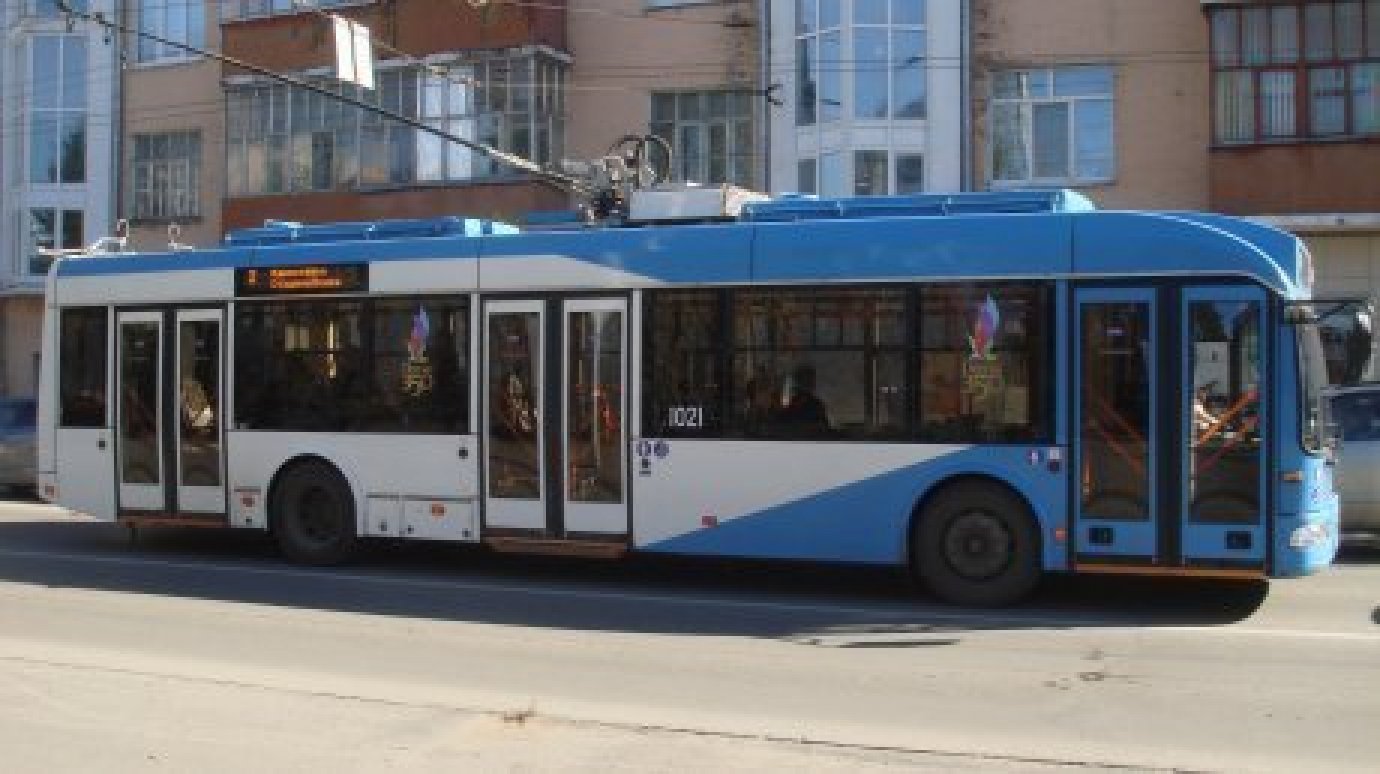 В Пензе на время изменят три троллейбусных маршрута