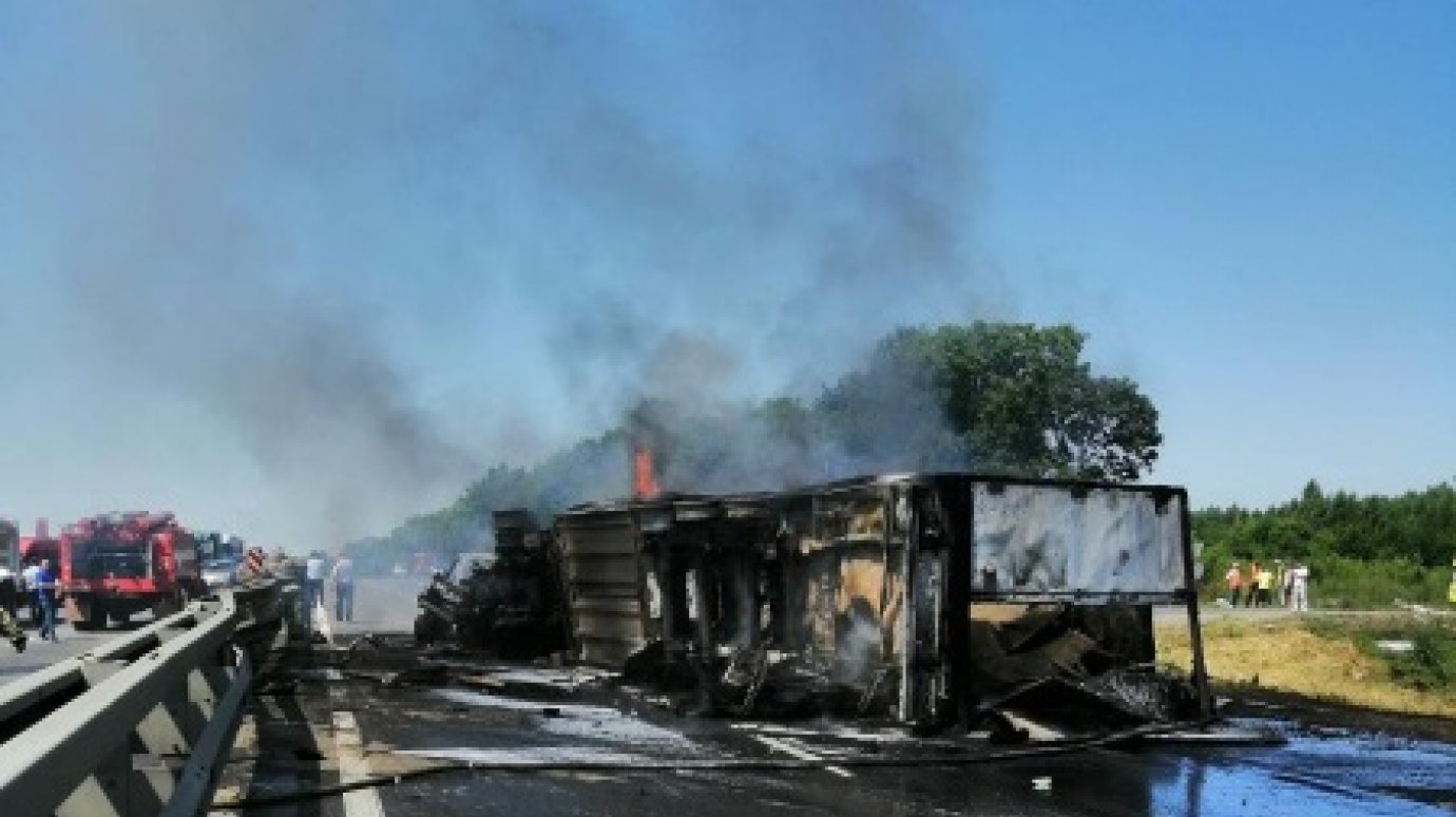 Житель Пензенской области погиб в горящем грузовике