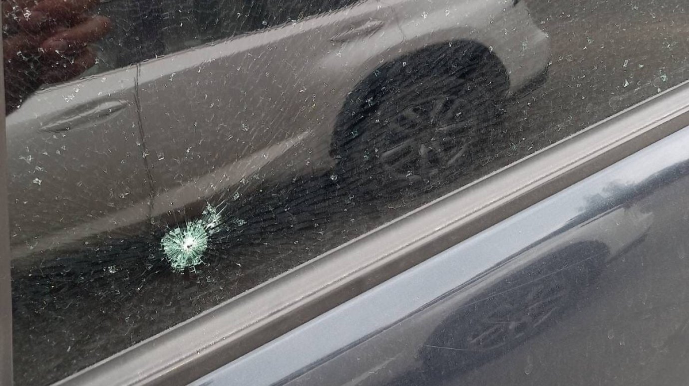 «Пуля в висок?»: на ул. Аустрина неизвестные повредили машину