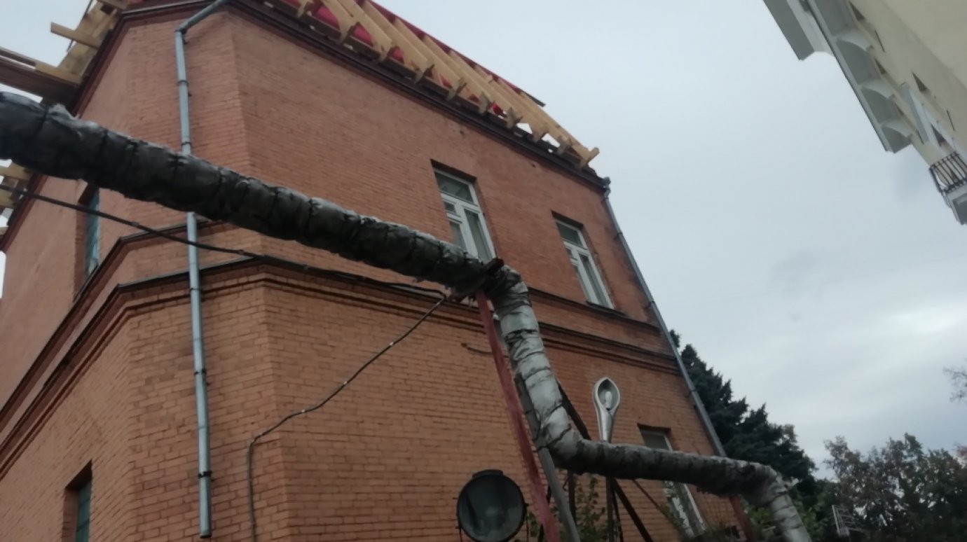 В Пензе ремонт исторического здания ведут с нарушениями