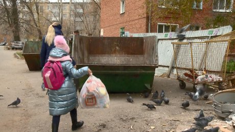 Коммунальщикам не удается навести порядок у мусорки на улице Г. Титова