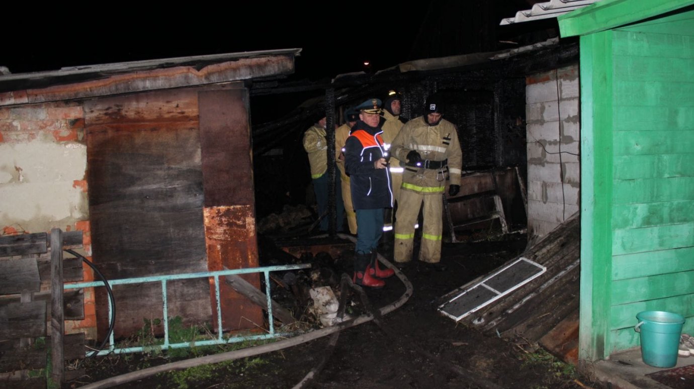 В Пензенской области при пожаре погибли три человека