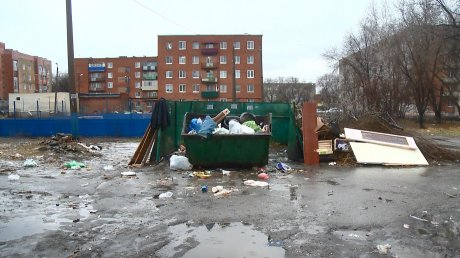 Контейнерная площадка на улице Егорова за три года не стала чище