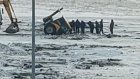 В Сети появились кадры с «утонувшим» в селе Кижеватово трактором