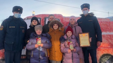 В Пензенской области появилась пожарная машина из снега