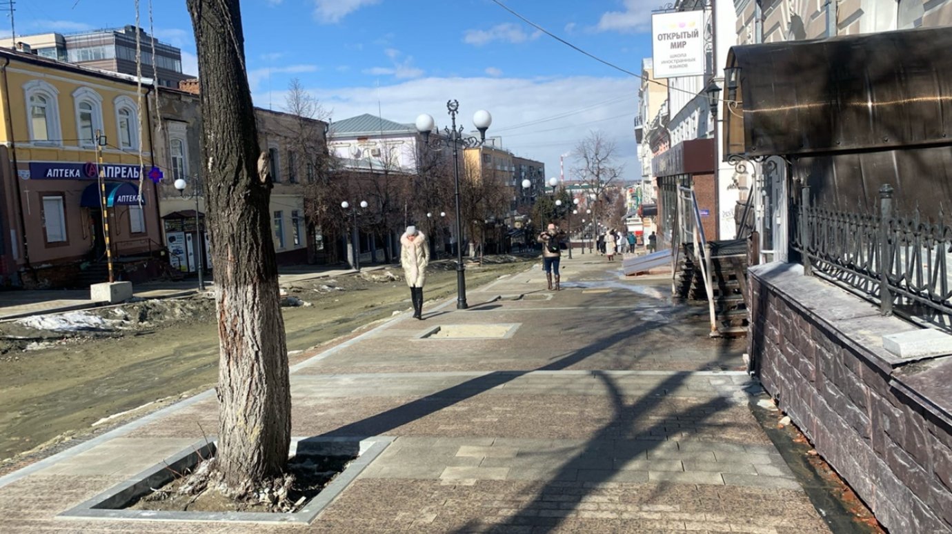 В Пензе депутаты раскритиковали новые тротуары на Московской