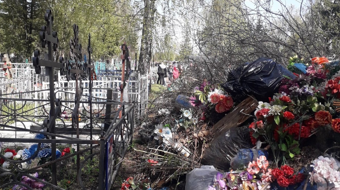 Мэр Кузнецка знает, как без вложения средств очистить кладбище от мусора