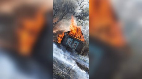 В селе в Пензенской области сгорели два дома