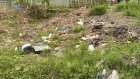 На улице Лядова бесхозный участок завалили мусором
