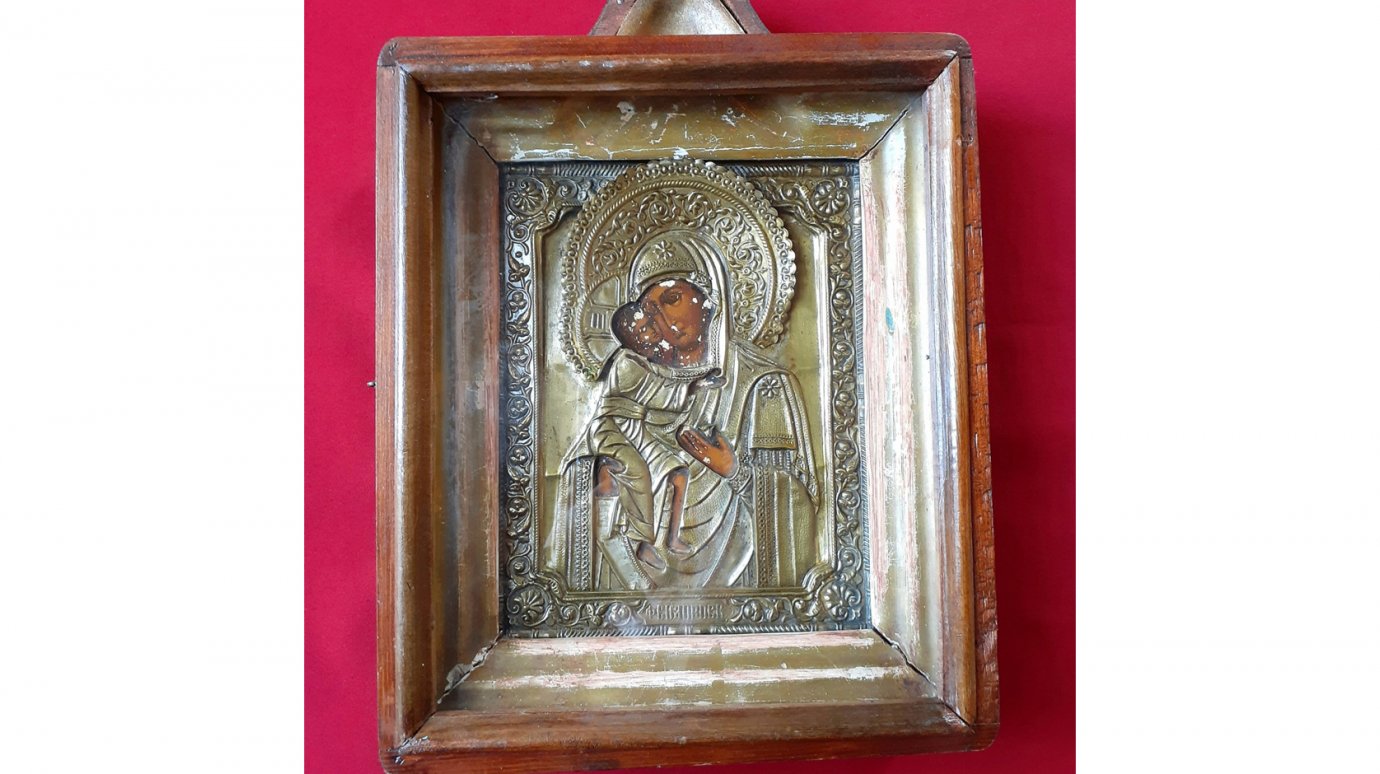 Во время ремонта храма в Кузнецке нашли икону ХIХ века