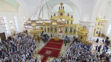Патриарх Кирилл объявил, что Спасский собор стал кафедральным
