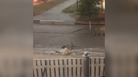 Улицы Пензы затопило из-за сильнейшего дождя