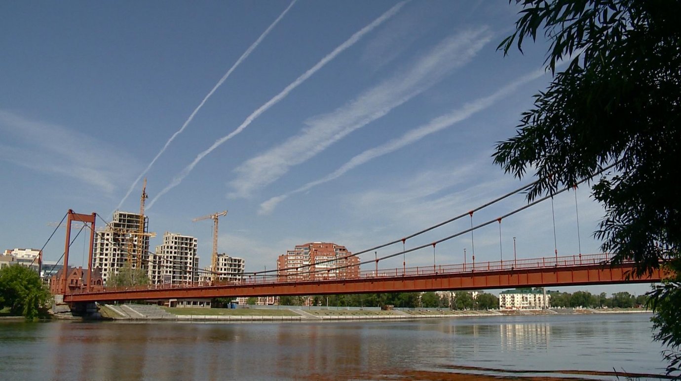 Пензенские активисты расчистили участок у подвесного моста