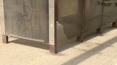 Еще один остановочный павильон в Пензе пострадал от рук вандалов