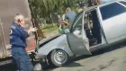 В Кузнецке столкнулись «Приора» и «Газель», пострадала женщина