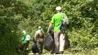 Активисты собрали мусор на Большой Арбековской тропе