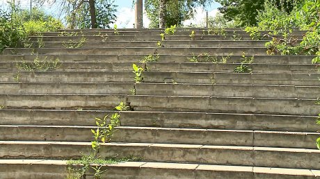 Лестница на улице Кижеватова заросла травой