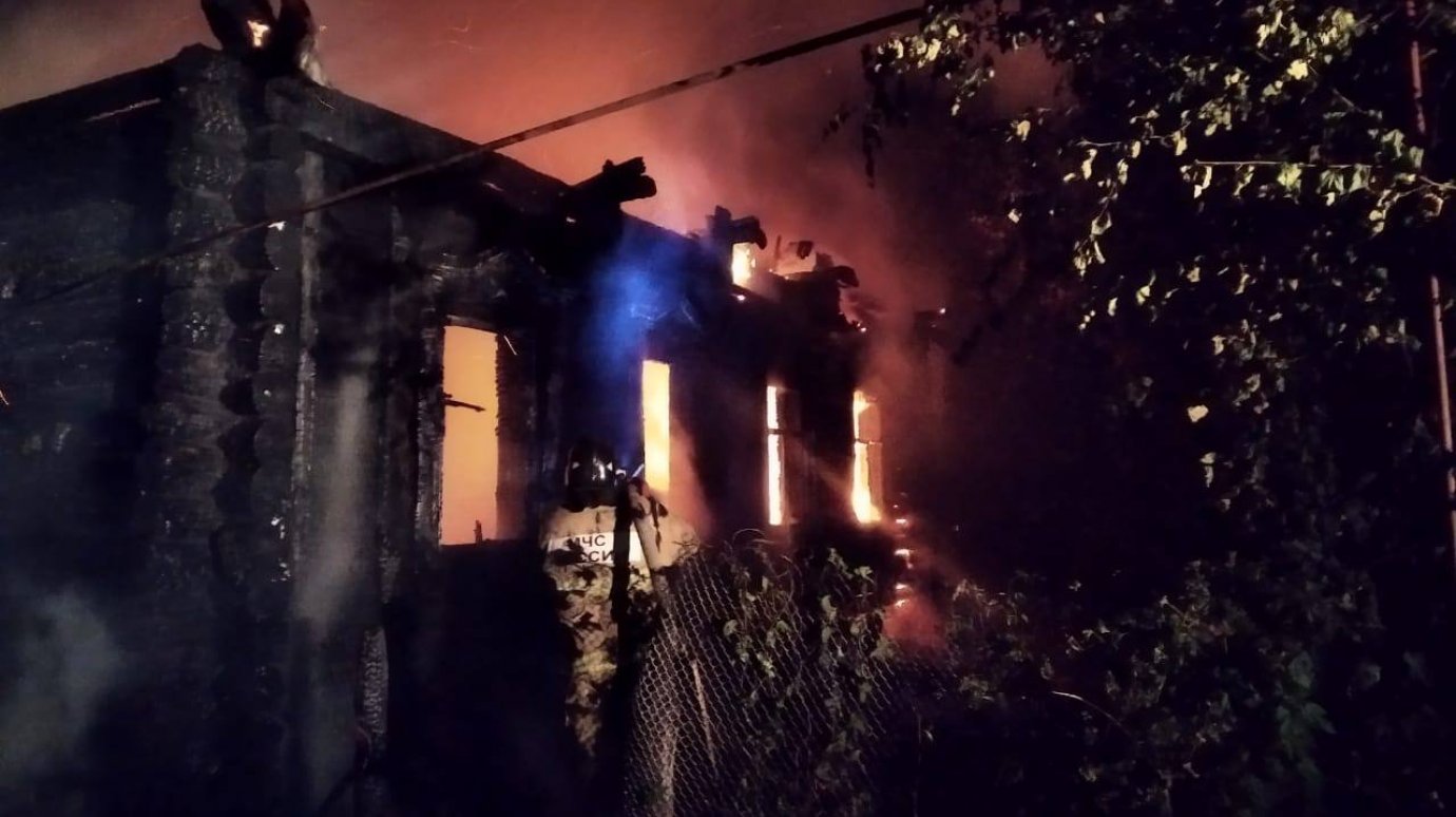 В Пензенской области ночной пожар унес жизнь мужчины