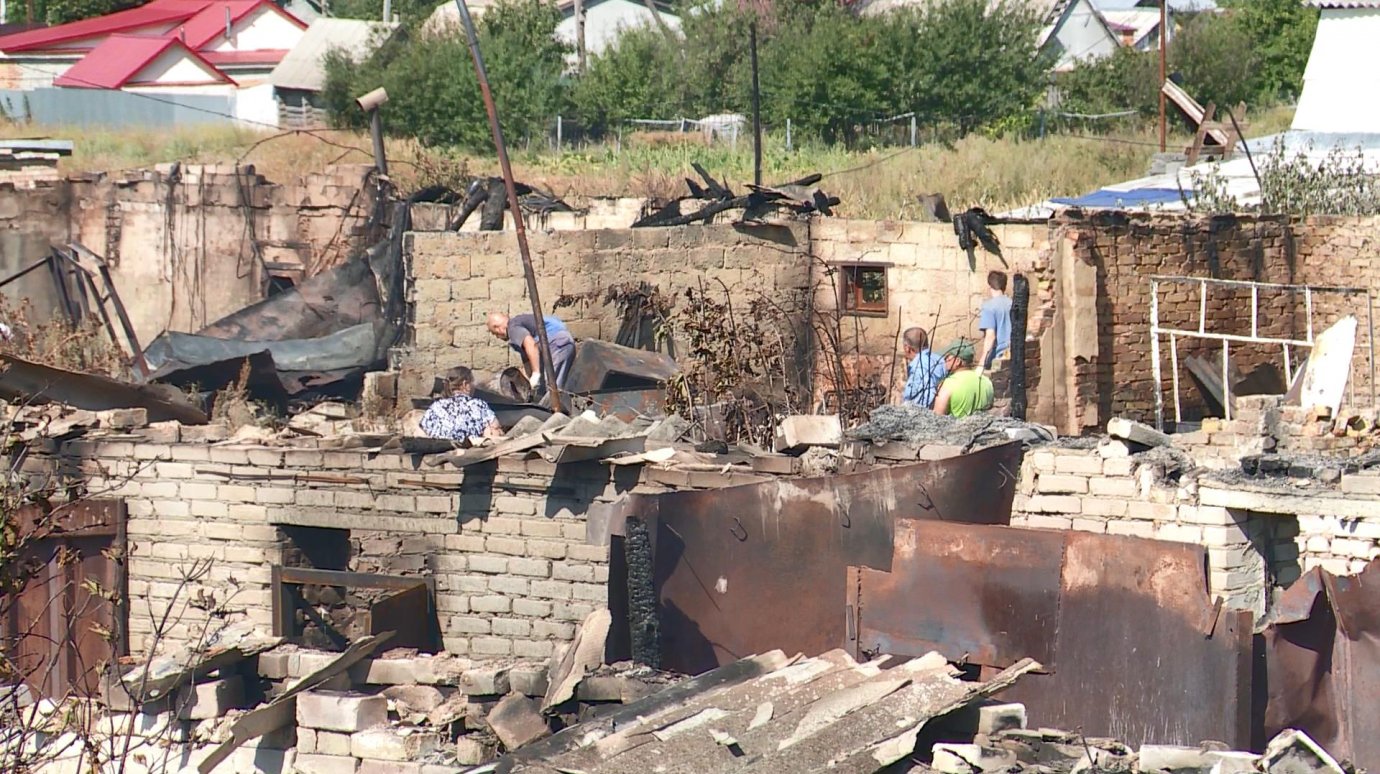 При пожаре в селе Кижеватово погиб домашний скот
