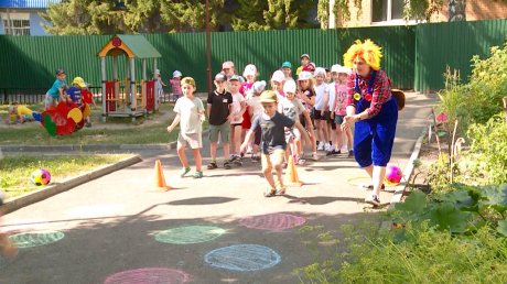 В пензенском детском саду прошли соревнования на свежем воздухе