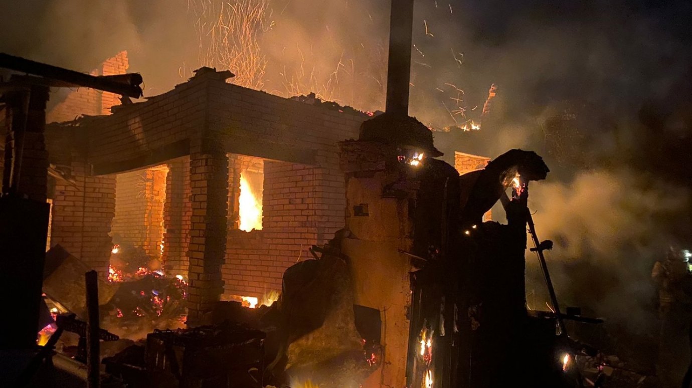 В Кузнецком районе при пожаре погиб пенсионер