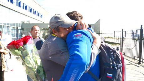 В Пензе встретили чемпиона Европы по самбо Алексея Мерзликина