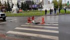 На пешеходном переходе на ул. Ленинградской провалился асфальт