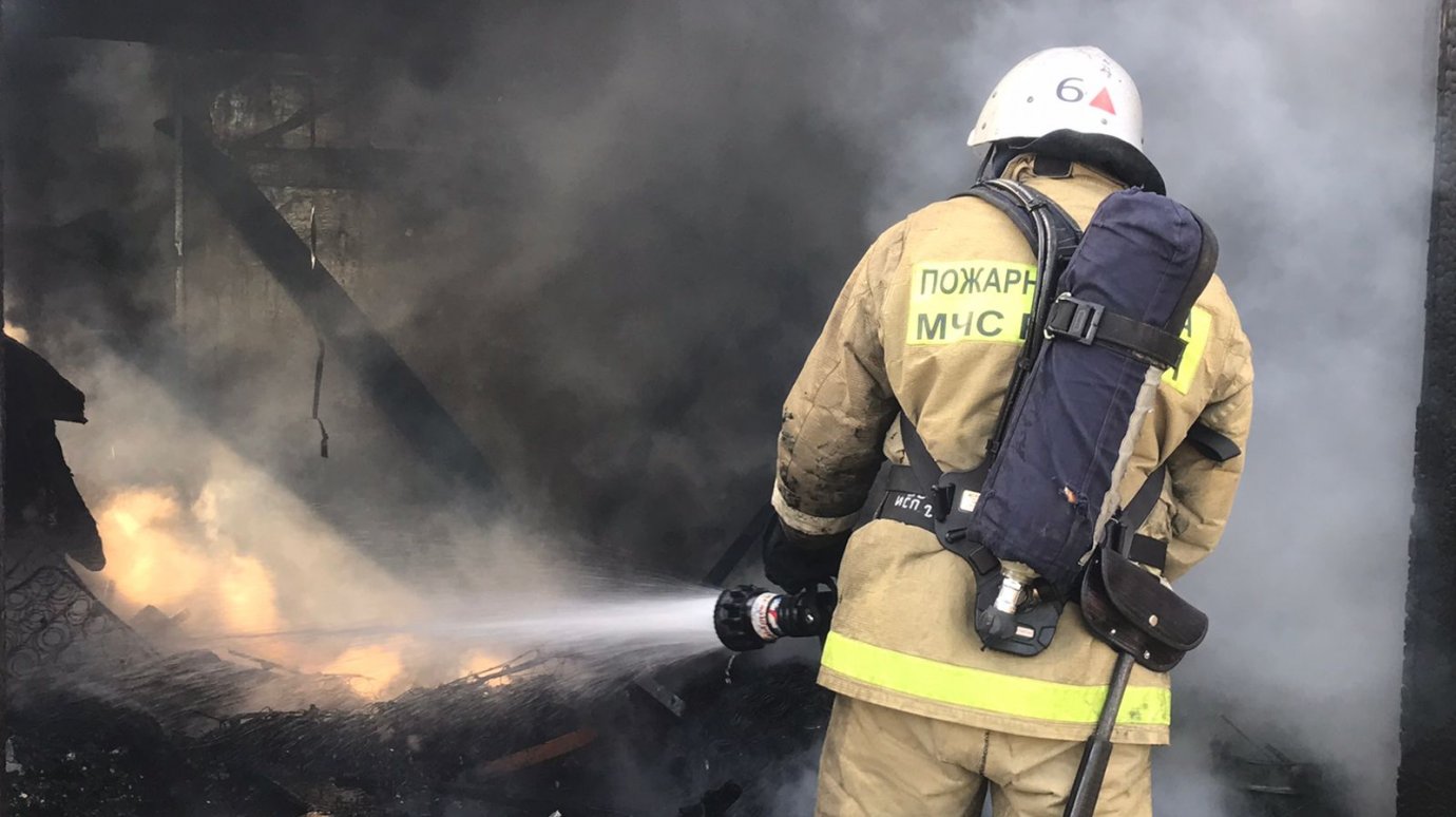 Горящие сараи и дом в Золотаревке тушили 22 пожарных
