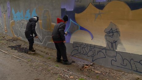 В Пензе уличные художники показали свое мастерство