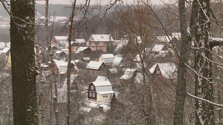 В Пензе любителей зимних видов спорта порадовал выпавший снег