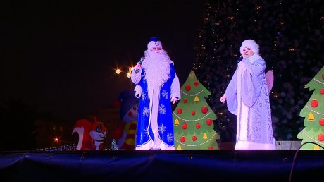 В новогоднюю ночь пензенцы веселились на площади Ленина
