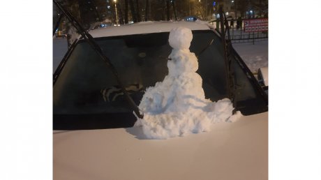 На машинах и во дворах: пензенцы занялись лепкой снеговиков