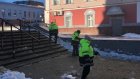Лестницей на улице Московской занялись после сюжета «Службы 11»