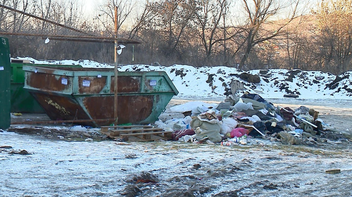 Видеокамера не помогла сделать чище мусорную площадку на Ульяновской