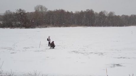 Пензенские рыбаки не внемлют уговорам и рискуют жизнью на льду