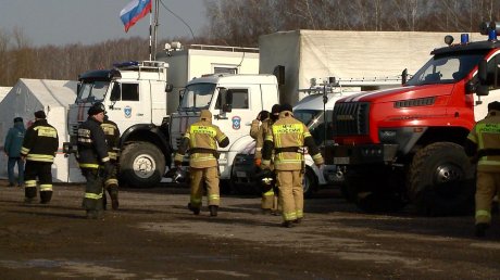 Сотрудники ГУ МЧС отработали действия при природном пожаре