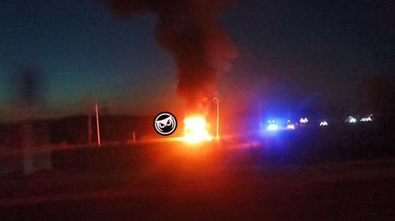В Пензенском районе огонь охватил автомобиль «Газель»
