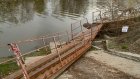 Жители острова Пески просят восстановить понтонный мост