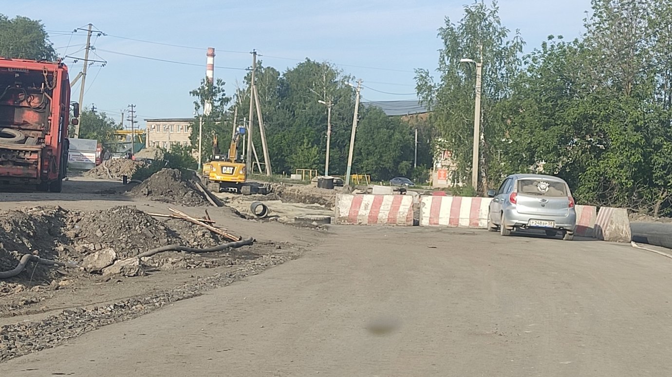 Улицу Рябова не смогли сдать в срок после реконструкции