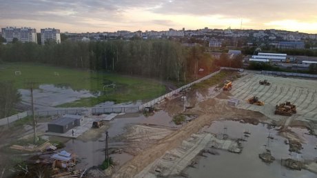 В Пензе затопило стройплощадку нового ФОКа в Маньчжурии