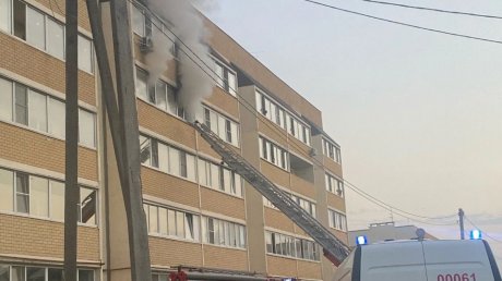 На улице Зеленодольской в Пензе случился пожар